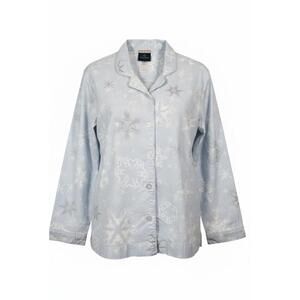 Pottery Barn Teen Harry Potter Light Blue Snowflake Pajama Shirt and Pants Large